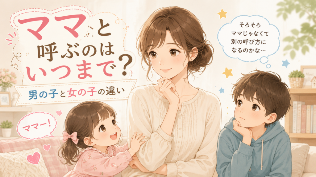 ママと呼ぶのはいつまで?呼び方切り替える?男の子と女の子の違い