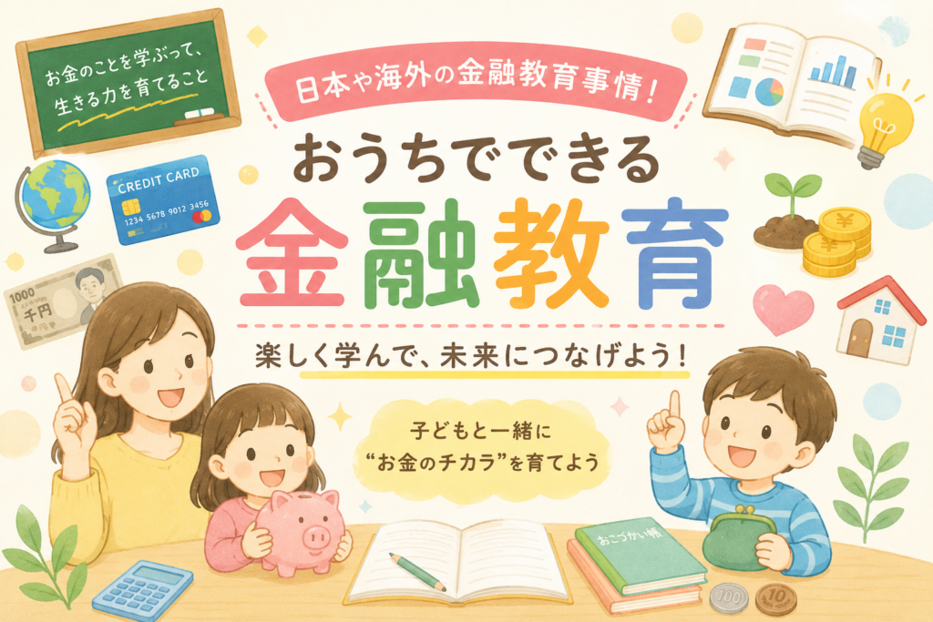 日本や海外の金融教育事情！おうちでできる金融教育の方法も紹介！
