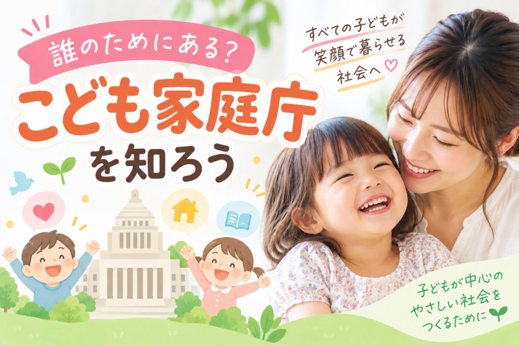 「こども家庭庁」について紹介！メリットやスタート時期などを紹介！