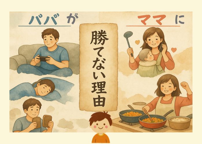 パパはママに勝てない？！家庭内における「育児・家事」と「マルチタスク」