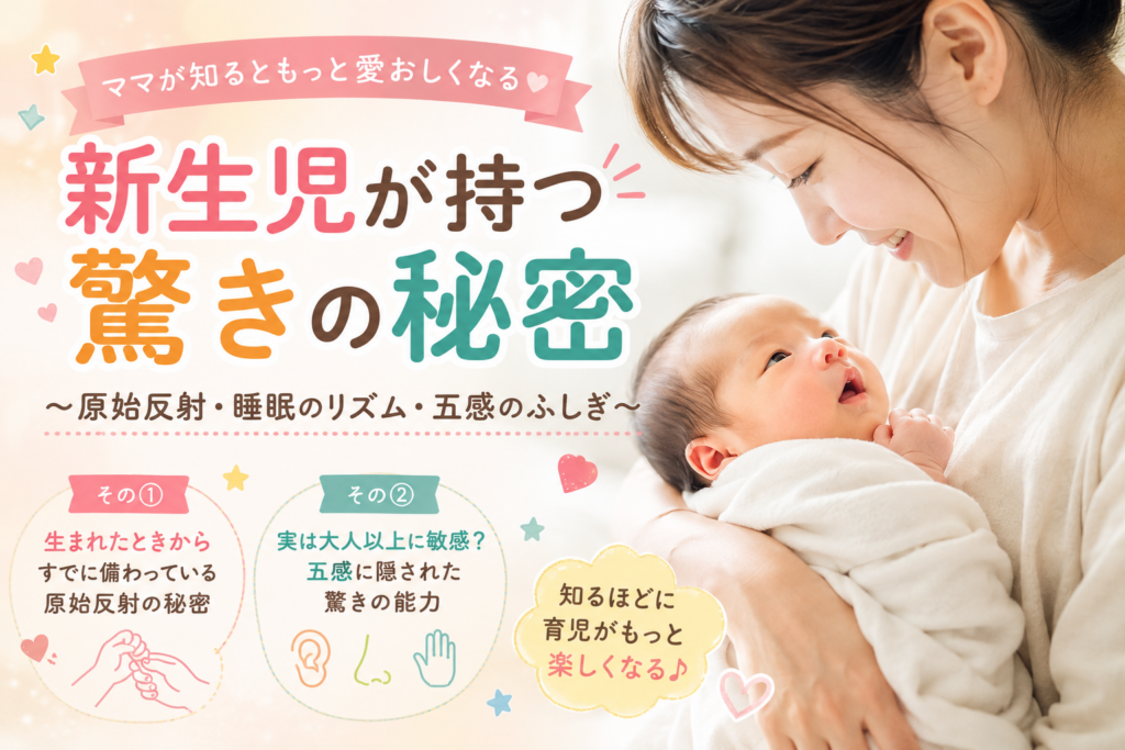 知ってた?生まれたばかりの赤ちゃんに隠された「新生児の秘密」