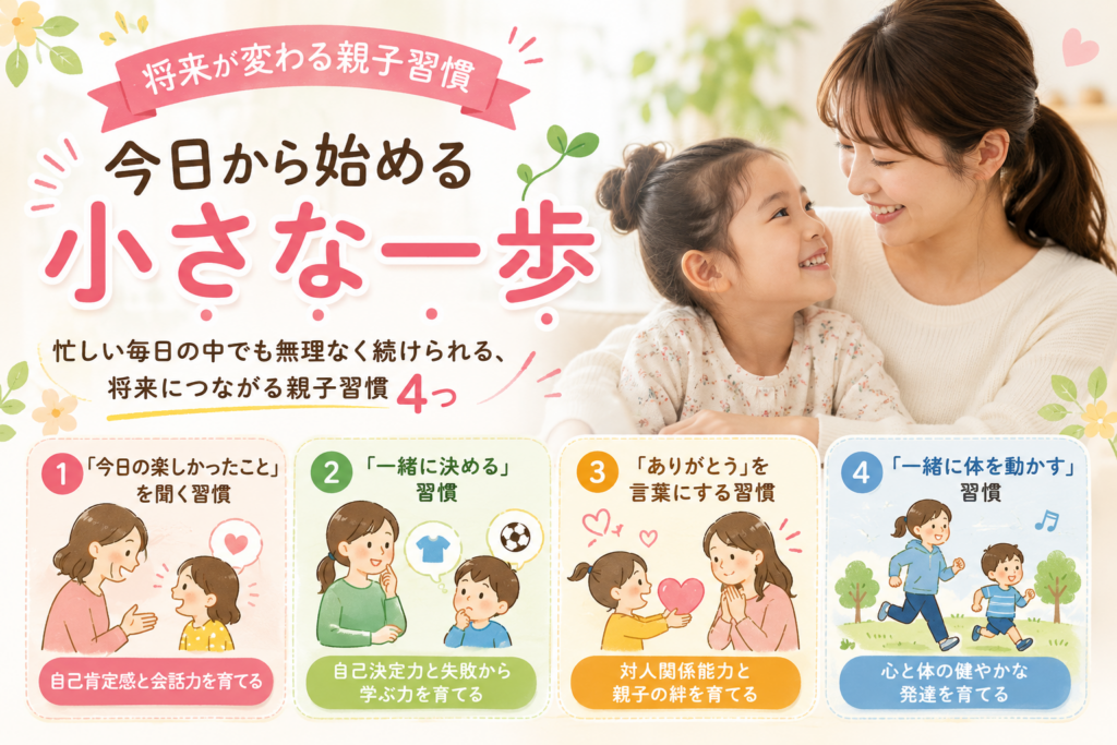 将来が変わる親子習慣。今日から始める小さな一歩