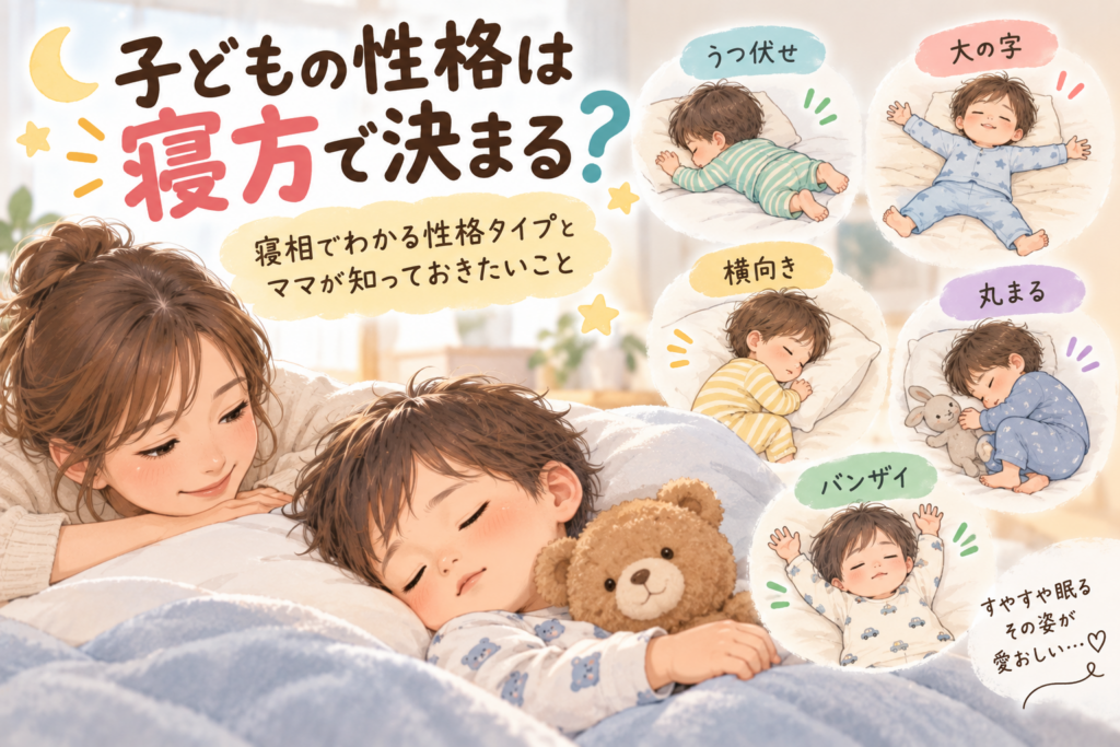 子どもの性格は寝方で決まる?寝相でわかる性格タイプとママが知っておきたいこと
