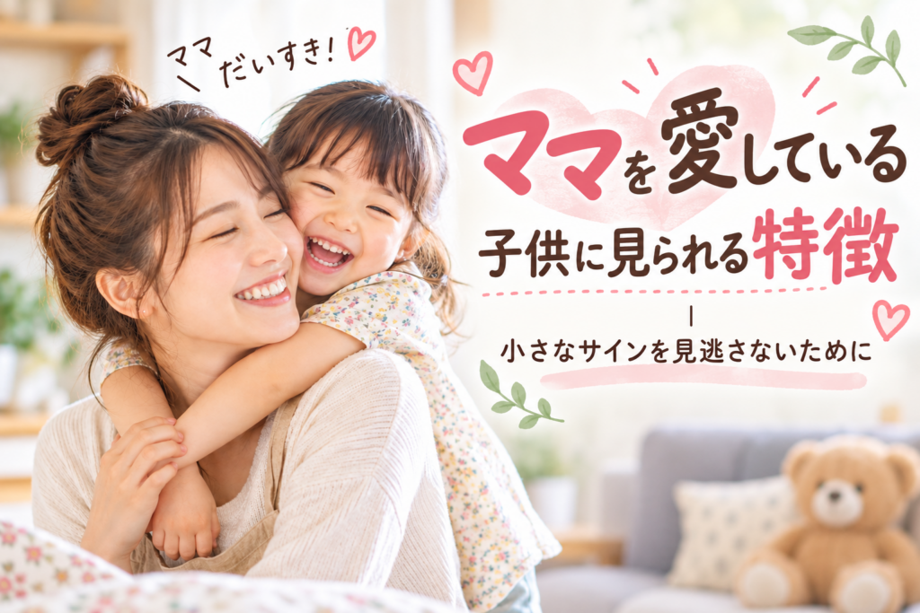 ママを愛している子供に見られる特徴｜小さなサインを見逃さないために
