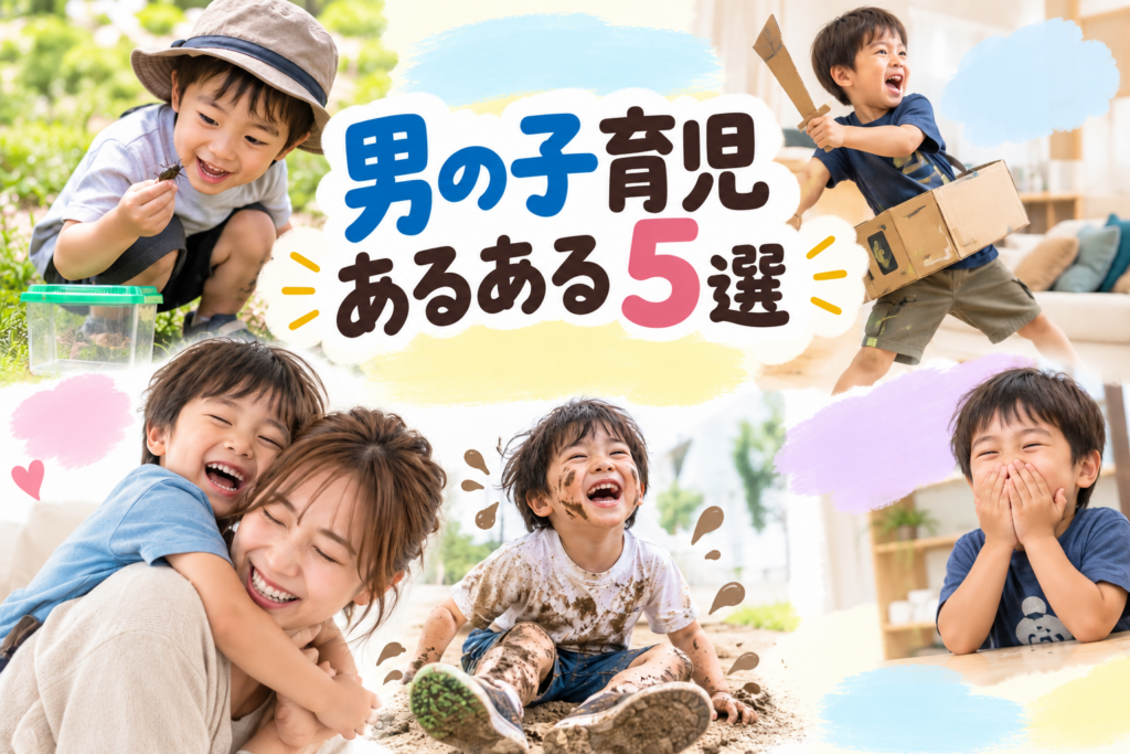男の子育児あるある5選｜「わかりすぎる…」20代・30代ママが思わず共感するエピソード集