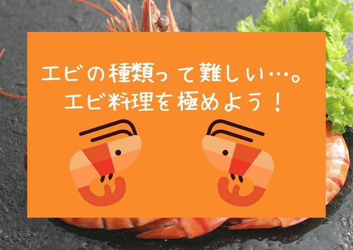 エビの種類って難しい・・。エビ料理を極めよう！