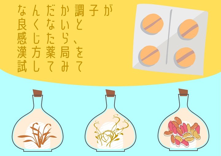 なんだか調子が良くないと感じたら、漢方薬局を試してみて